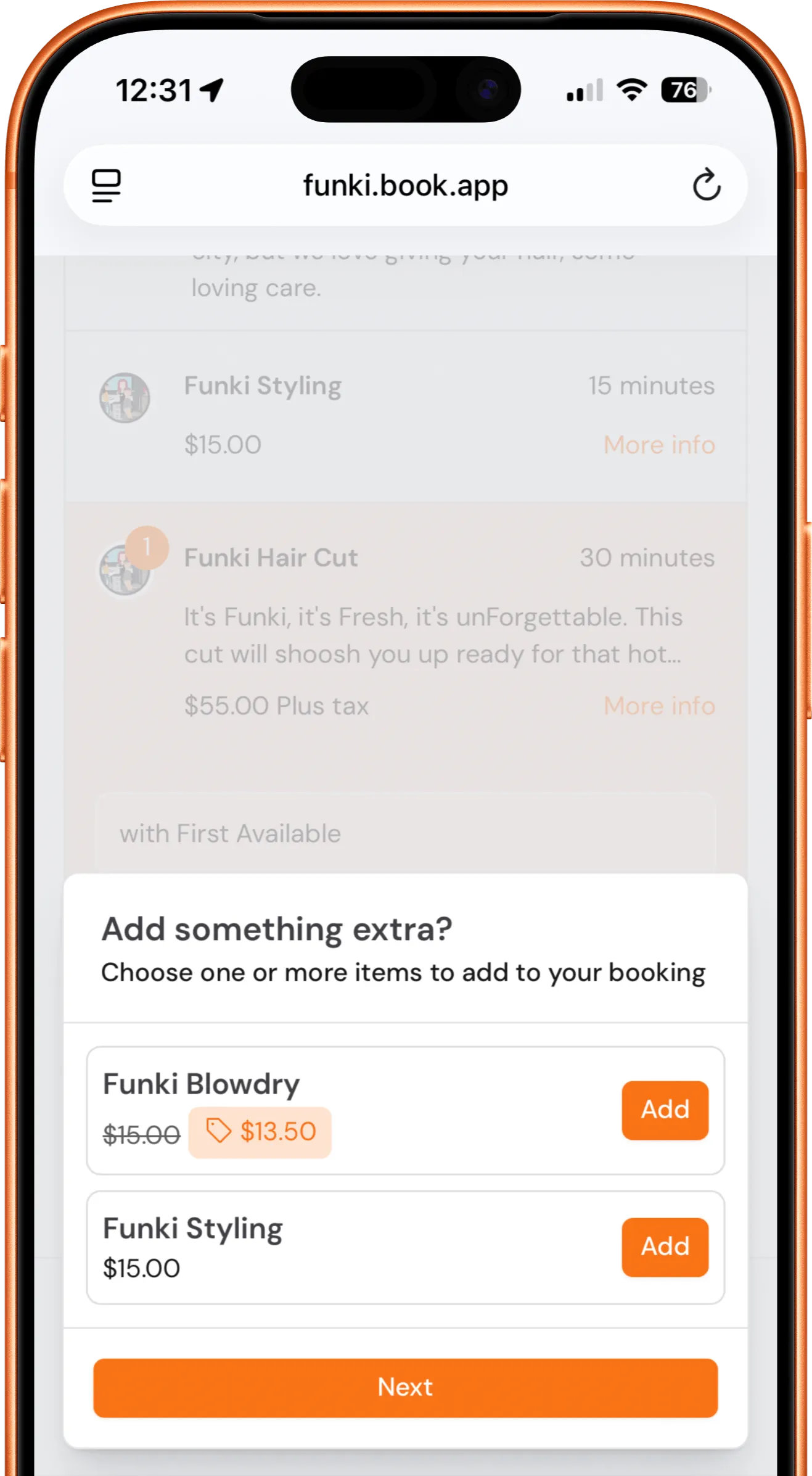 Customer login on iPhone